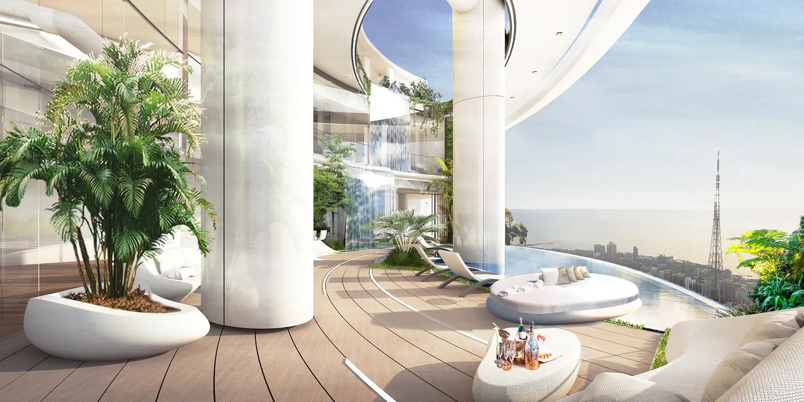 Penthouse Interior Glazing, Worli